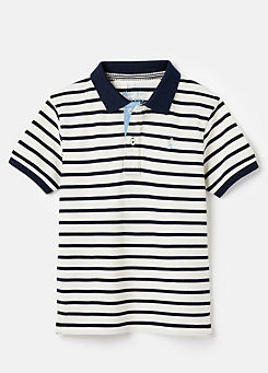 Joules Kids Striped Pique Polo