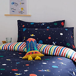 Joules Kids Up In Space Glow in the Dark 25 x 50 cm Cushion