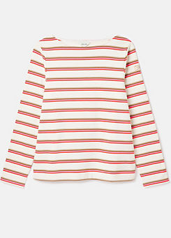 Joules New Harbour Striped Boat Neck Breton Top