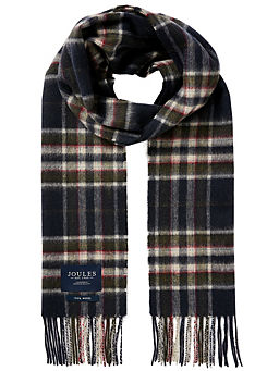 Joules Tytherton Checked Wool Scarf