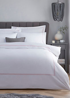 Kaleidoscope Hotel Collection 400 Thread Count Luxury Border Duvet Cover Set