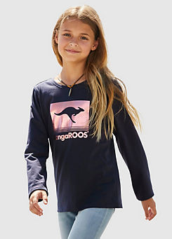 KangaROOS Kids Jersey Foil Printed T-Shirt