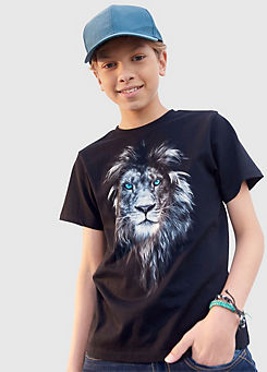 Kidsworld ’Lion’ Print T-Shirt