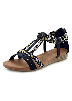 LASCANA Faux Leather Strappy Sandals