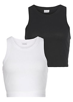 LASCANA Pack of 2 Crop Tops