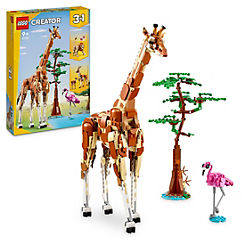 LEGO Creator 3-in-1 Wild Safari Animals Toy Set