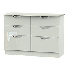 Lambeth Assembled Gloss 3+3 Chest of Drawers