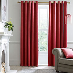 Laurence Llewelyn-Bowen Montrose Pair of Blackout Lined Eyelet Curtains