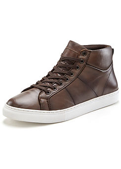 Le Jogger Hi-Top Leather Trainers