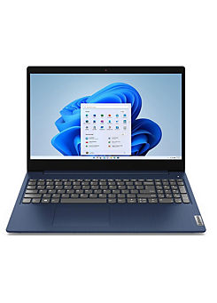 Lenovo IdeaPad 3i 15.6 Inch Laptop - Intel Corei3, 128 GB SSD, Win 11S - Blue Print Bundle