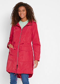 red jacket coat