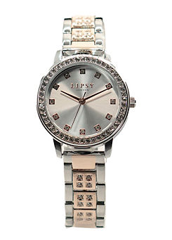 Lipsy Silver & Rose Bracelet Watch