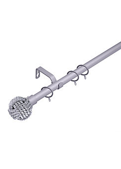 Lister Cartwright Knotted Ball 16-19mm Extendable Curtain Pole
