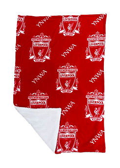 Liverpool FC YNWA Sherpa Back Fleece Blanket