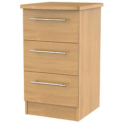 Loxley Assembled 3 Drawer Bedside Table