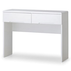 Manhattan High Gloss Dressing Table with 2 Drawers