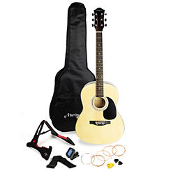 Martin Smith Full Size Acoustic Guitar, Stand, Bag & Accessories