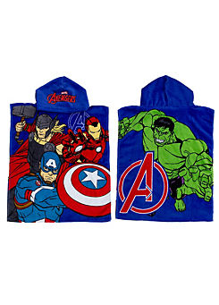 Marvel Avengers Let’s Go 100% Cotton Poncho Beach Towel