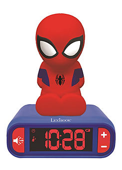 Marvel Spiderman Alarm Clock with Night Light 3D Design