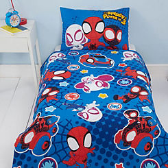 Marvel Spiderman Spidey & His Amazing Friends Reversible Junior Duvet Cover Set