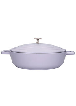 MasterClass Cast Aluminium 4L Lavender Shallow Casserole Dish