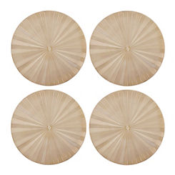 Mikasa Round Gold Placemat Set Of 4
