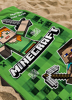 Minecraft Alpha 100% Cotton Beach Towel
