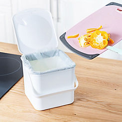 Minky White Compost 3.5L Food Waste Caddy