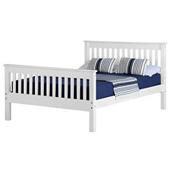 Monaco Wooden High Foot End Bed Frame