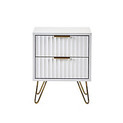 Murano 2 Drawer Bedside Cabinet