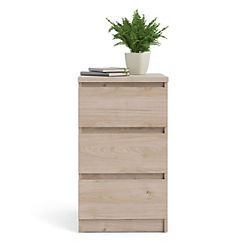 Naia 3 Drawers Bedside