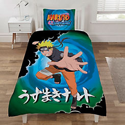 Naruto Manga Black Clouds Reversible Single Duvet Cover Set