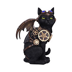 Nemesis Now Steampunk Feline Flight Black Cat Pilot Figurine