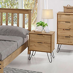 Newberry Pine 2 Drawer Bedside Chest