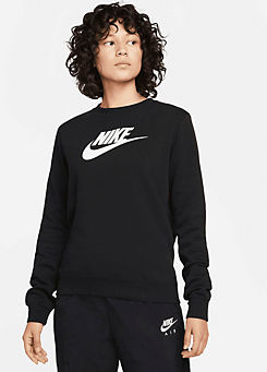 Nike Club Fleece Logo Print Sweatshirt