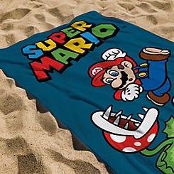 Nintendo Mario Leaping 100% Cotton Beach Towel