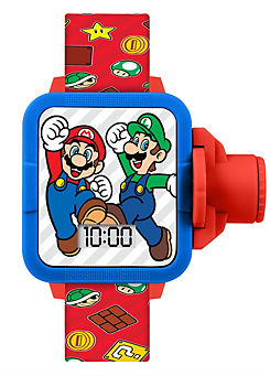 Nintendo Mario Red Strap Projection Watch