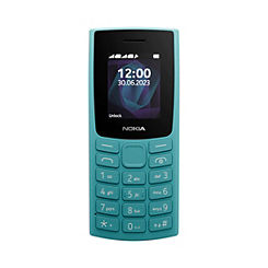 Nokia 105 2G Duel SIM Mobile Phone - Cyan