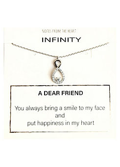 Notes From The Heart A Dear Friend Infinity Pendant