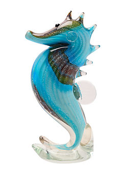 Objets D’art Miniature Seahorse Glass Figurine