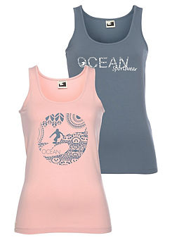 Ocean Sportswear Pack of 2 Vest Tops