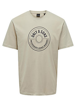 Only & Sons Logo Print Crew Neck T-Shirt