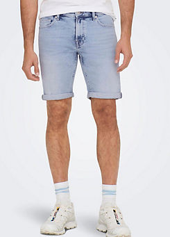 Only & Sons Straight Leg Denim Shorts