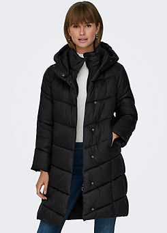 Only Hooded Quilted Coat