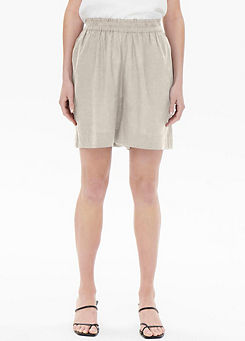 Only Linen Blend Elasticated Waist Shorts