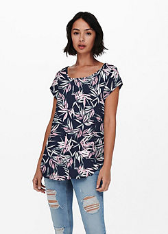 Only Printed Short Sleeve Blouse