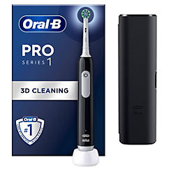 Oral-B Pro Series 1 Black Electric Toothbrush, Designed by Braun
