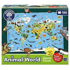 Orchard Toys Animal World 150 Piece Jigsaw