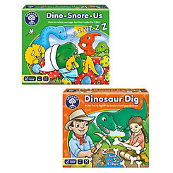 Orchard Toys Dinosaur Dig & Dino-Snore-Us Games