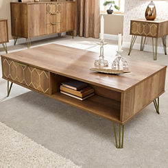 Orleans 2 Drawer Coffee Table Mango